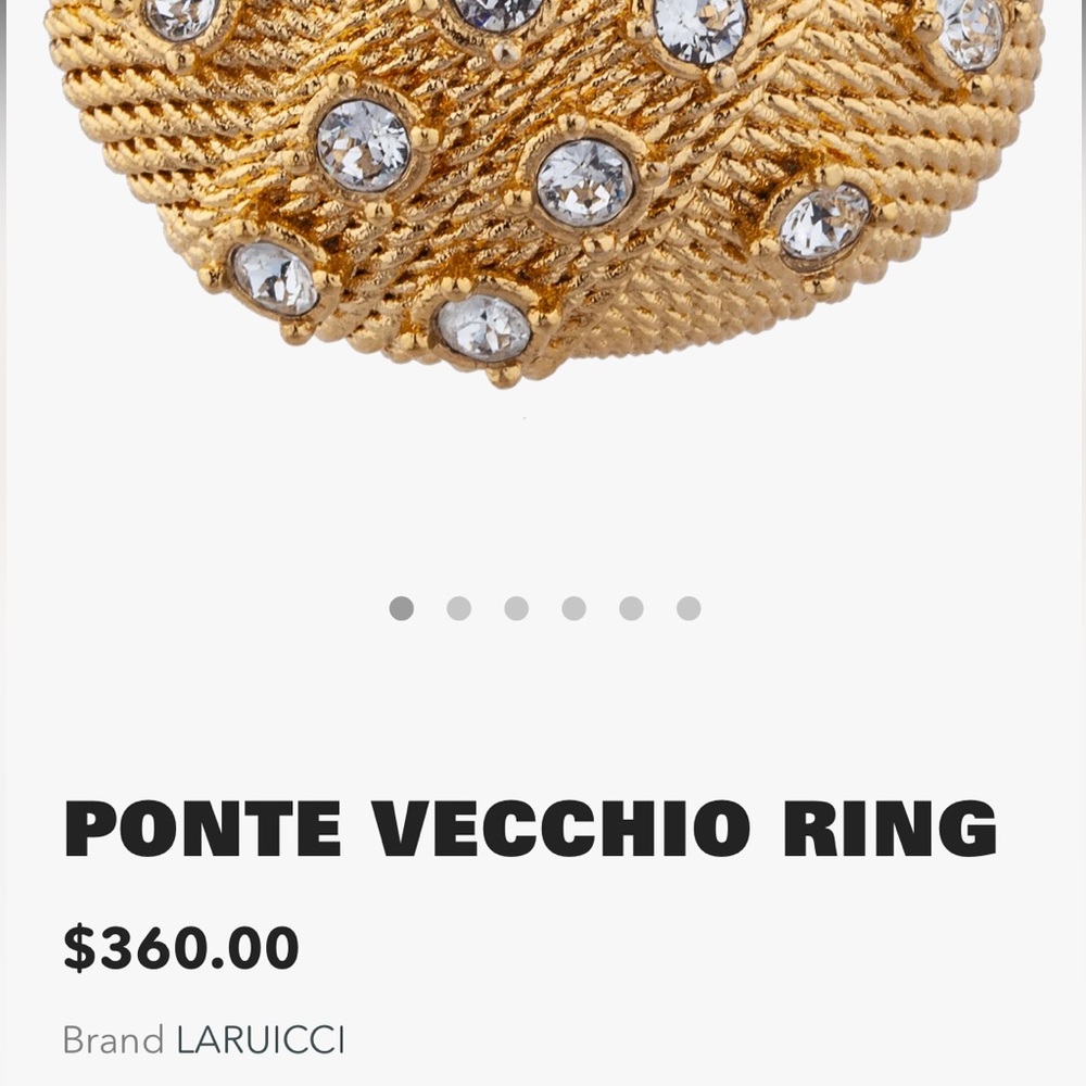 Laruicci ring unused comes with box